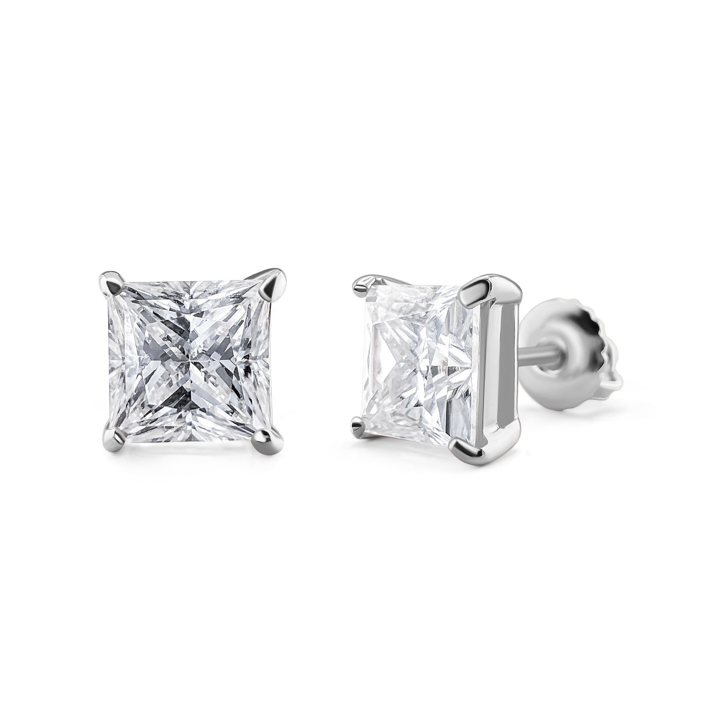 6mm Square Cut Earrings