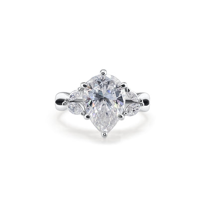 Pear-Cut Promise Ring