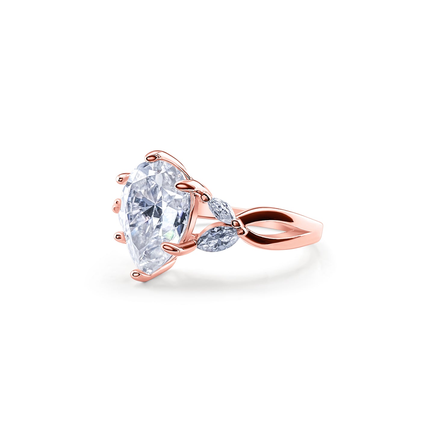 Pear-Cut Promise Ring