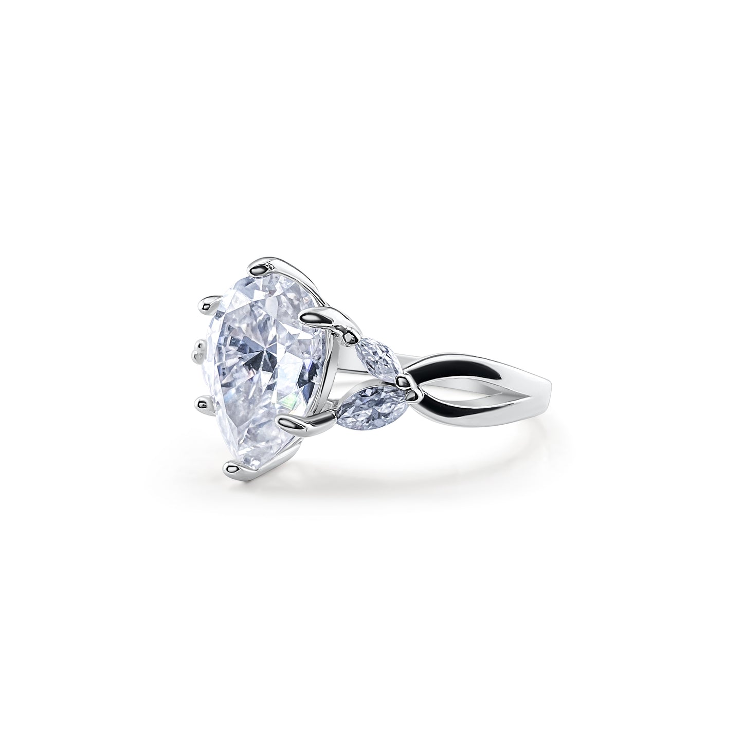 Pear-Cut Promise Ring