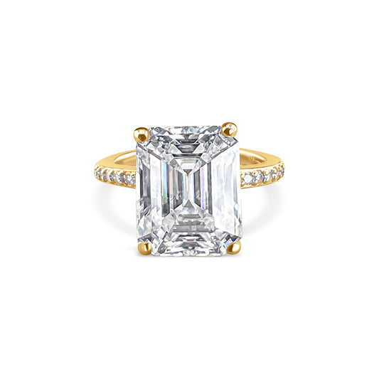 3.5 Carat Emerald Cut Engagement Ring