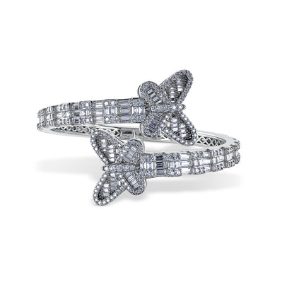 Butterfly Tennis Necklace & Bangle Set