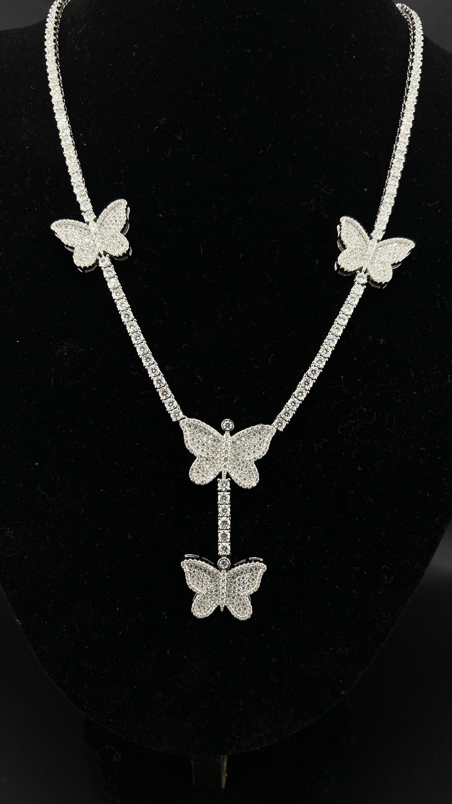 Butterfly Tennis Necklace